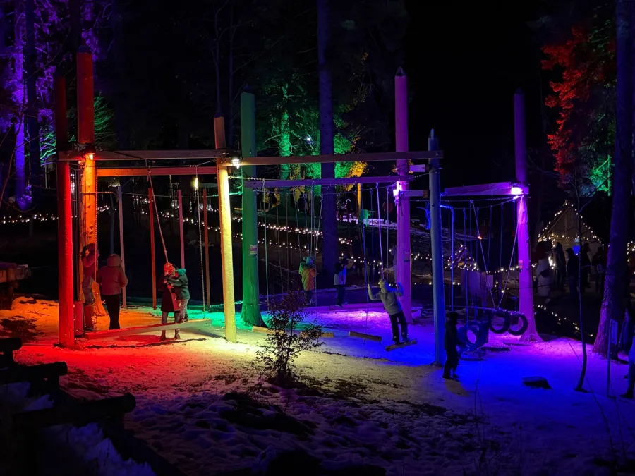 Rodeln bei Nacht